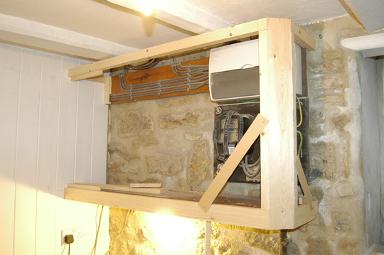 Cupboard to cover the electricary